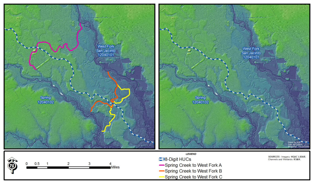 Watersheds map. 