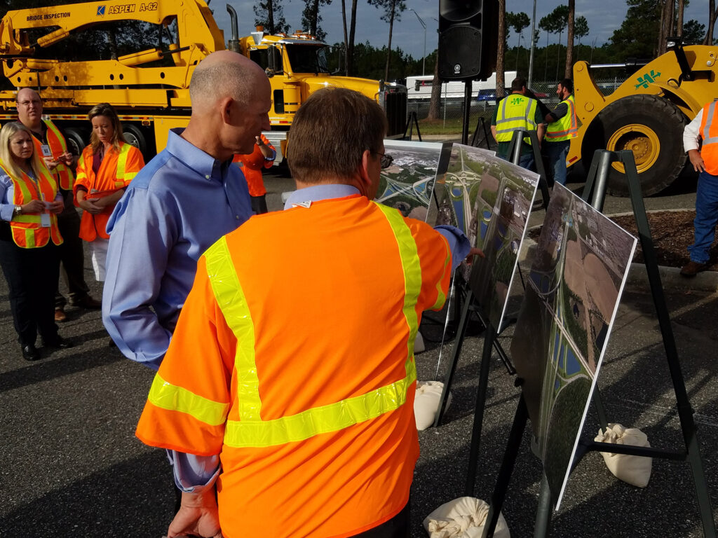 Governor Rick Scott at groundbreaking. 