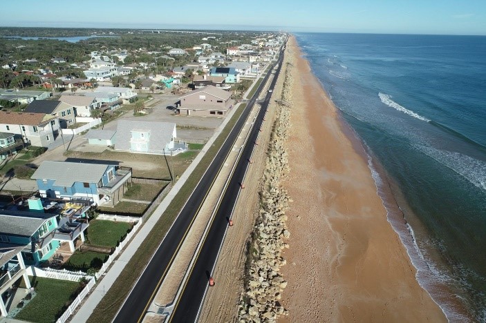 A1A reconstruction in Flagler County, Florida.