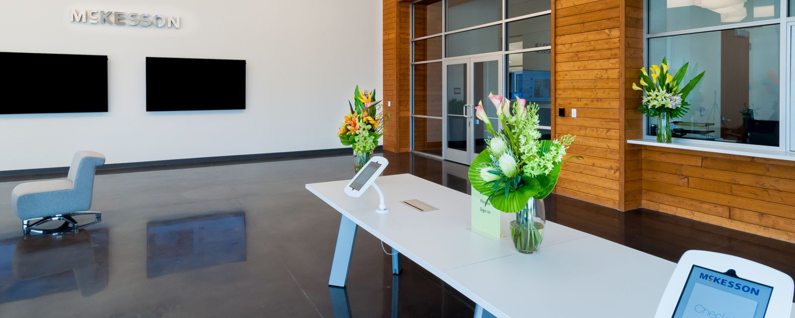 Lobby at McKesson Specialty Health in Dallas-Fort Worth.