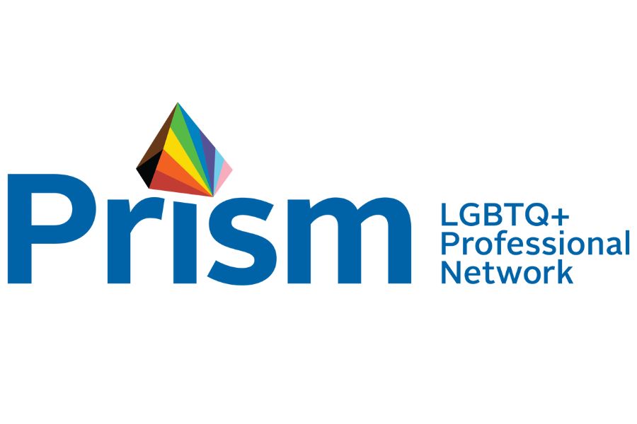 Photo of prism logo.