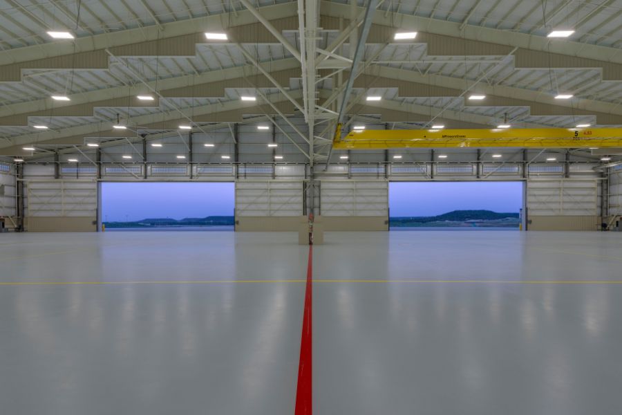 Fort Hood Hangar.