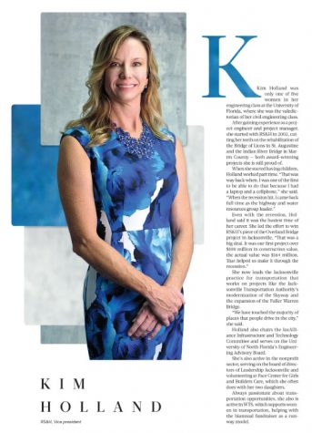 Kim Holland's page in a business magazine
