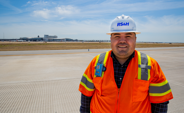 photo of associate on runway