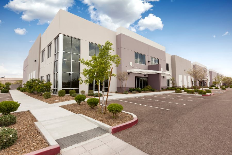 Photo of office building.