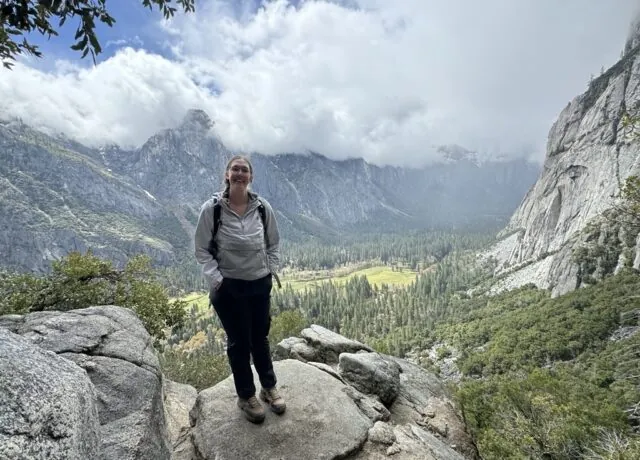 Nicole Nasi hiking.
