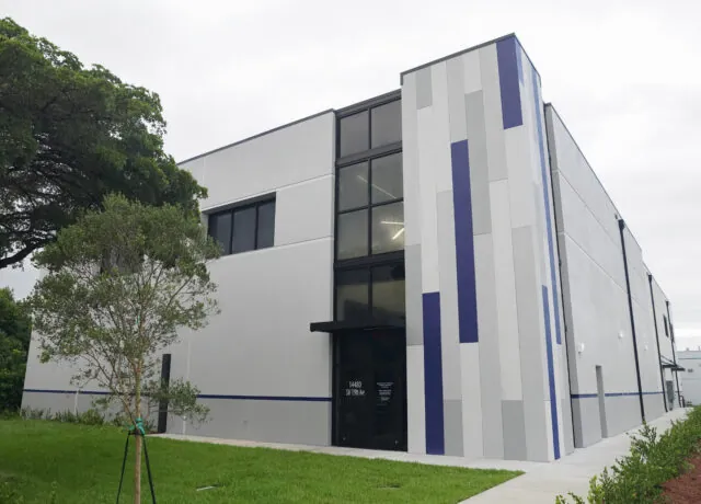 Outside view of building.