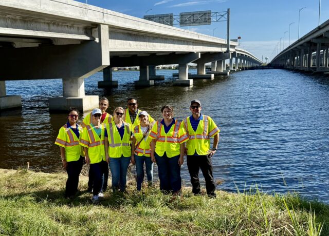 RS&H associates at bridge project site.