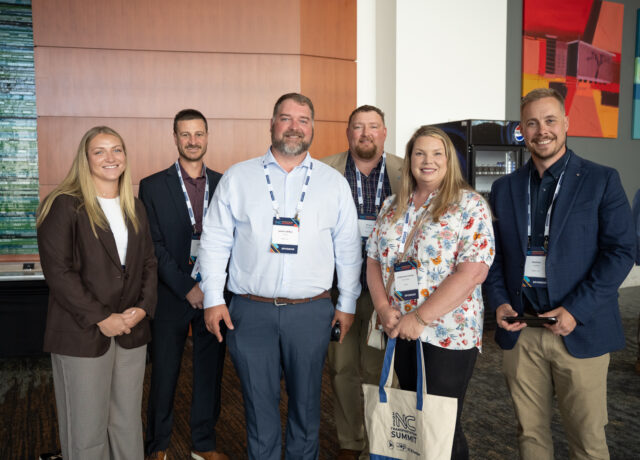 Ali Gering and team during an industry conference.